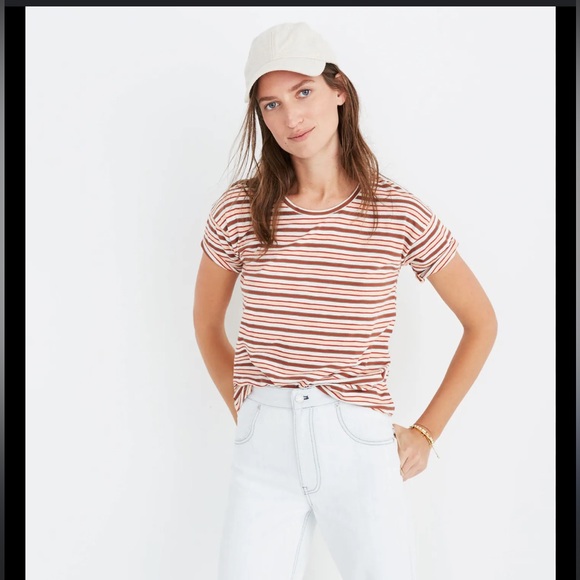 Madewell Multicolor Striped Ringer Tee - Picture 2 of 5